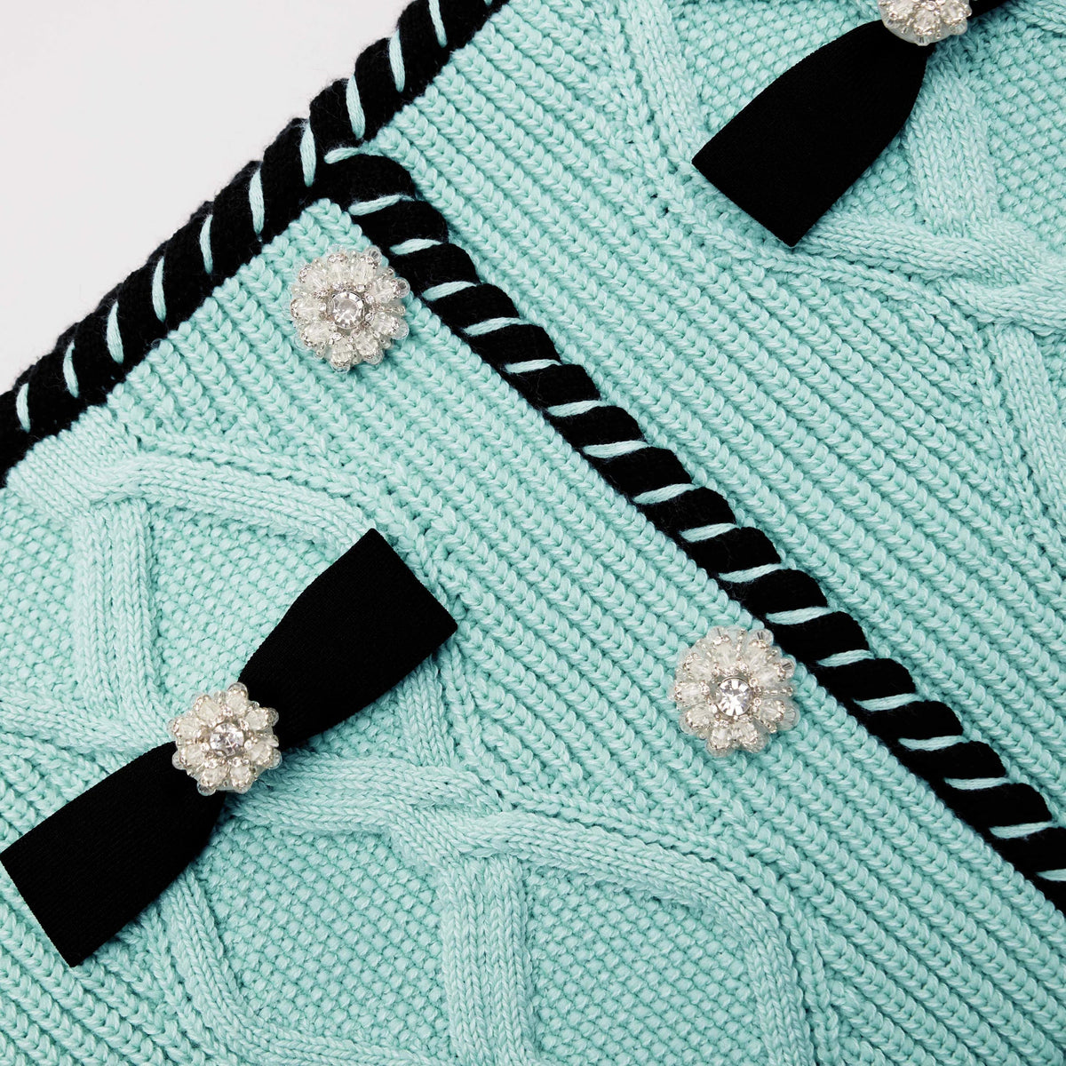 MINT CABLE KNIT MINI SKIRT Flowering Girl