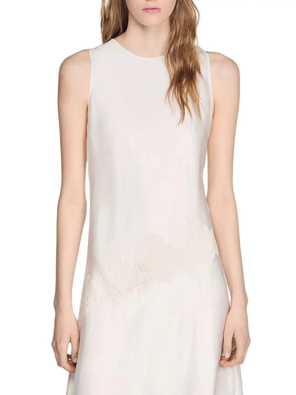 Asymmetric Satin Dress Flowering Girl