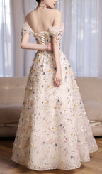 Amayah Flower Embellished Maxi Dress Flowering Girl