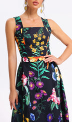 Flower Print Two Pieces Set Flowering Girl