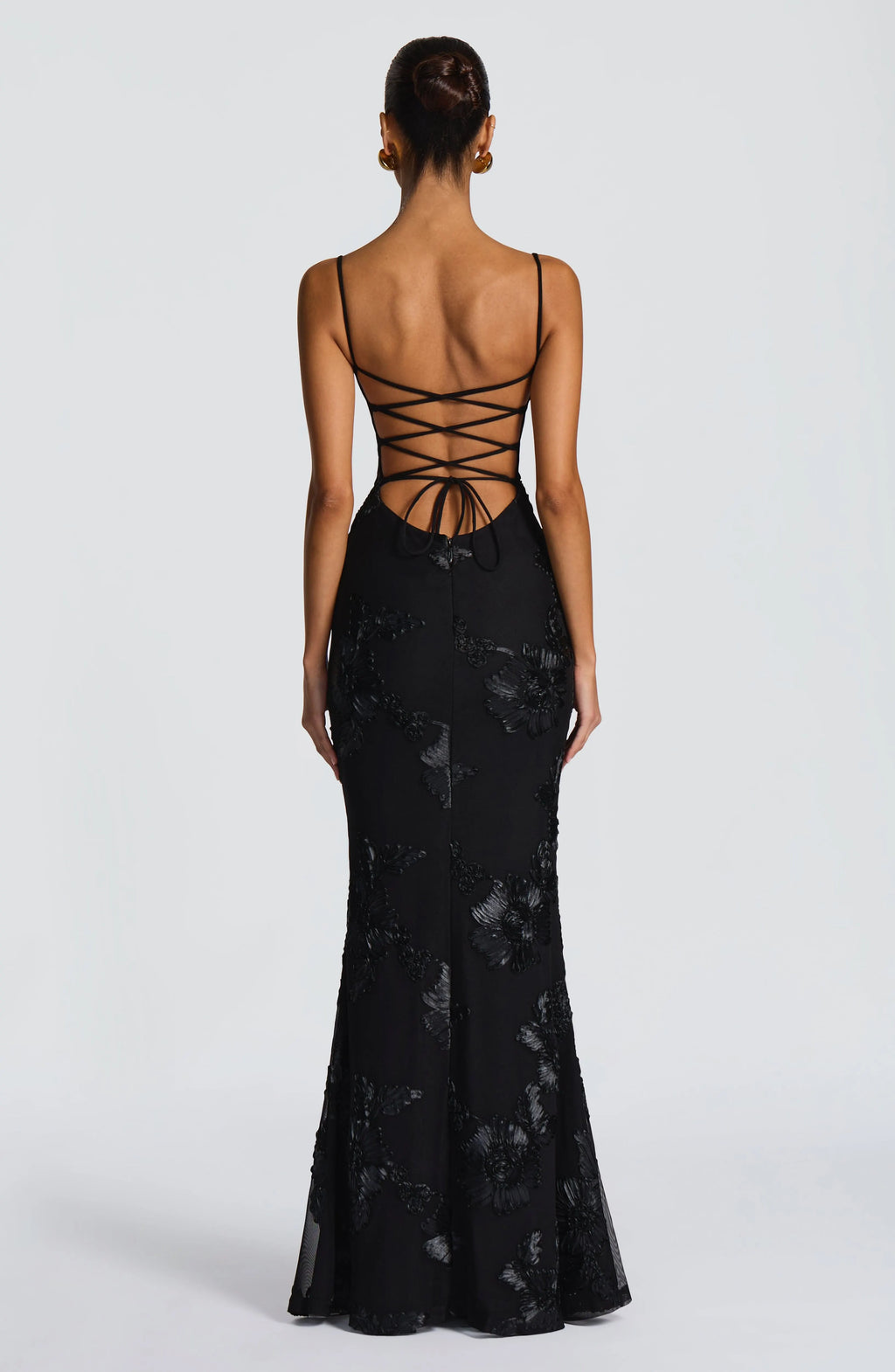Nefertiti Maxi Dress - Black Flowering Girl