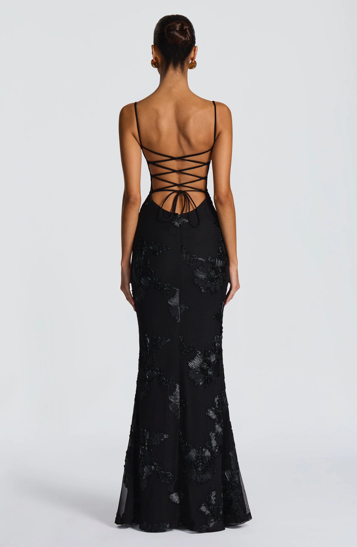 Nefertiti Maxi Dress - Black Flowering Girl
