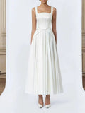 Nivaro Corset Flared Maxi Dress Flowering Girl