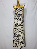 Tropical Leaf Print Strapless Maxi Dress Flowering Girl