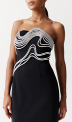 Akiko Crystal Embellished Maxi Dress Flowering Girl