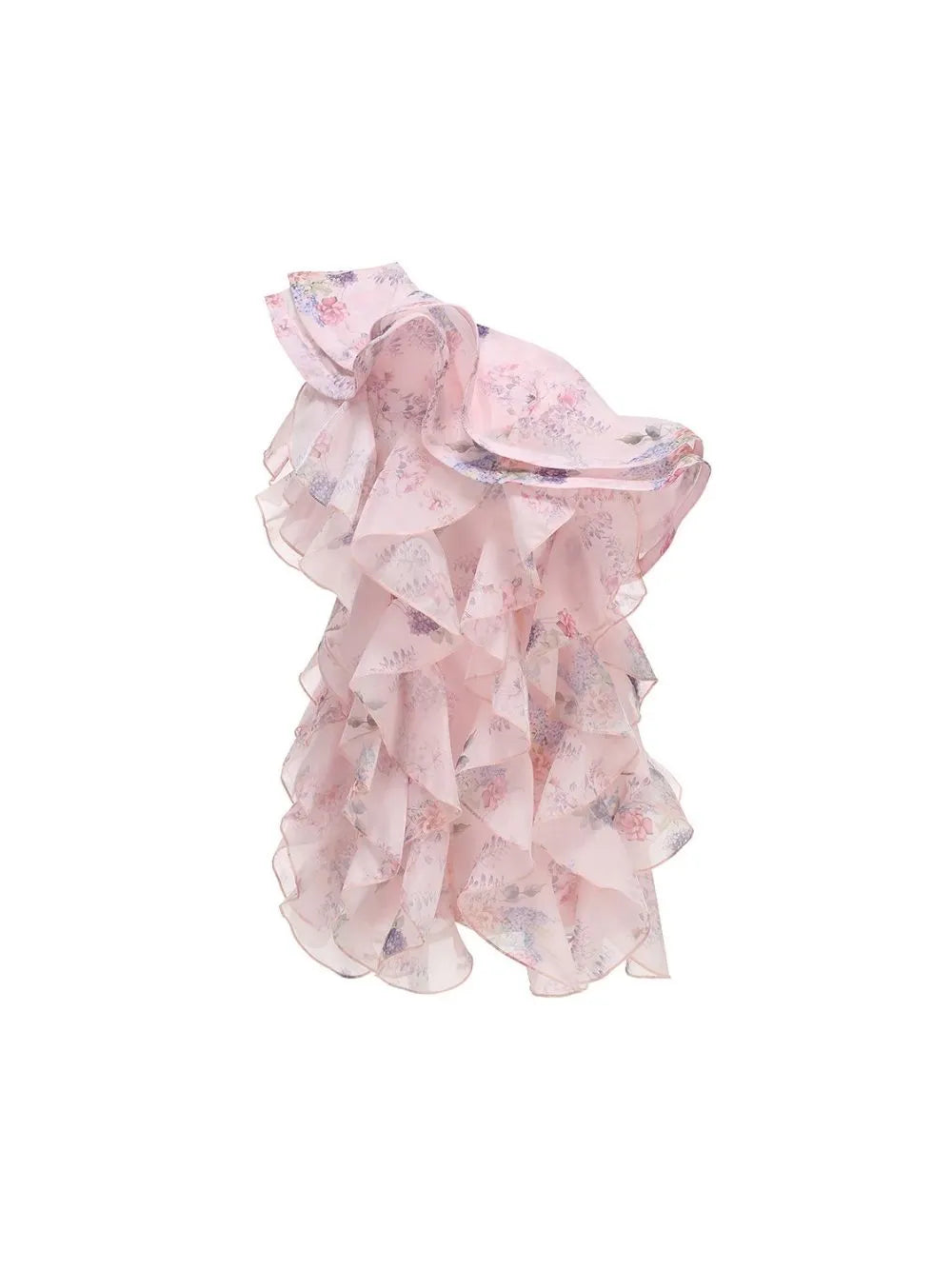 Malini Floral Ruffle Mini Dress Flowering Girl