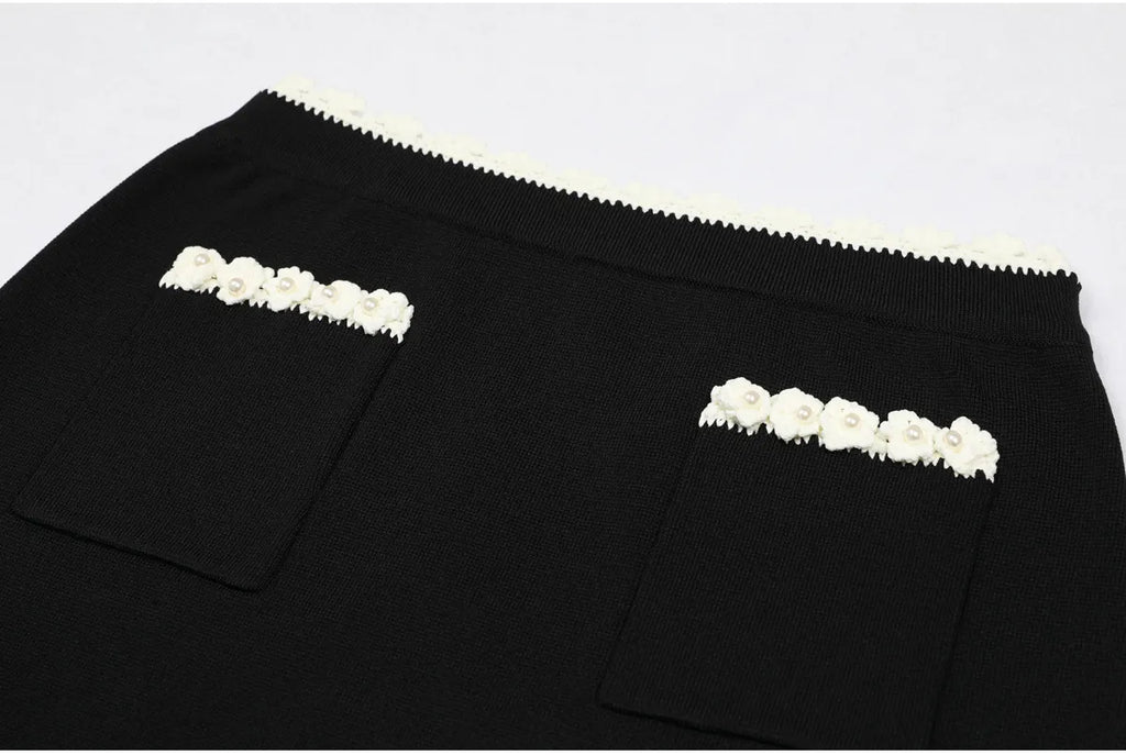 Crochet Mini Skirt Flowering Girl