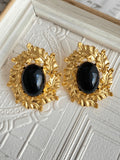 Visen Leaf Embellished Earrings Flowering Girl