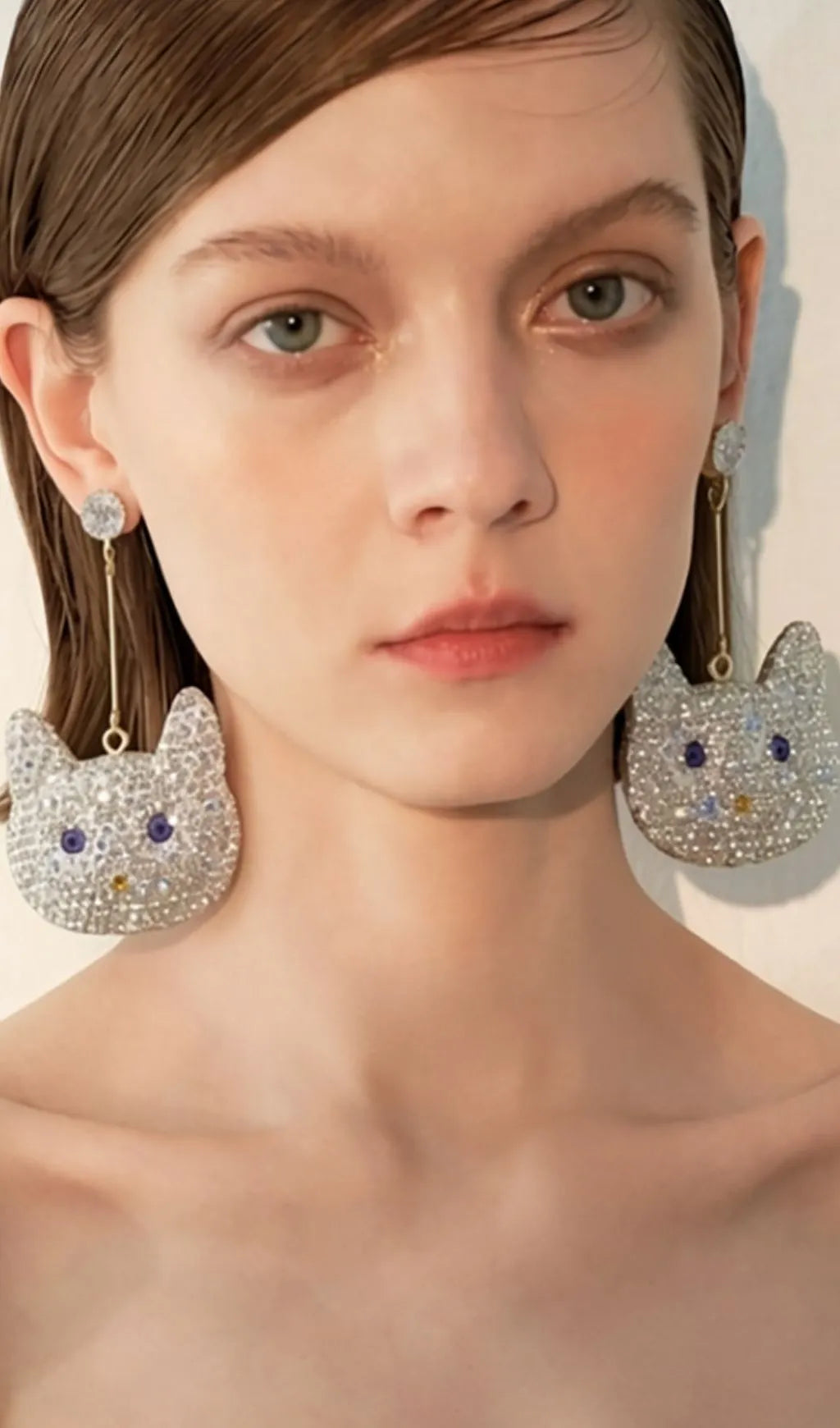 Leilah Cat Earrings Flowering Girl