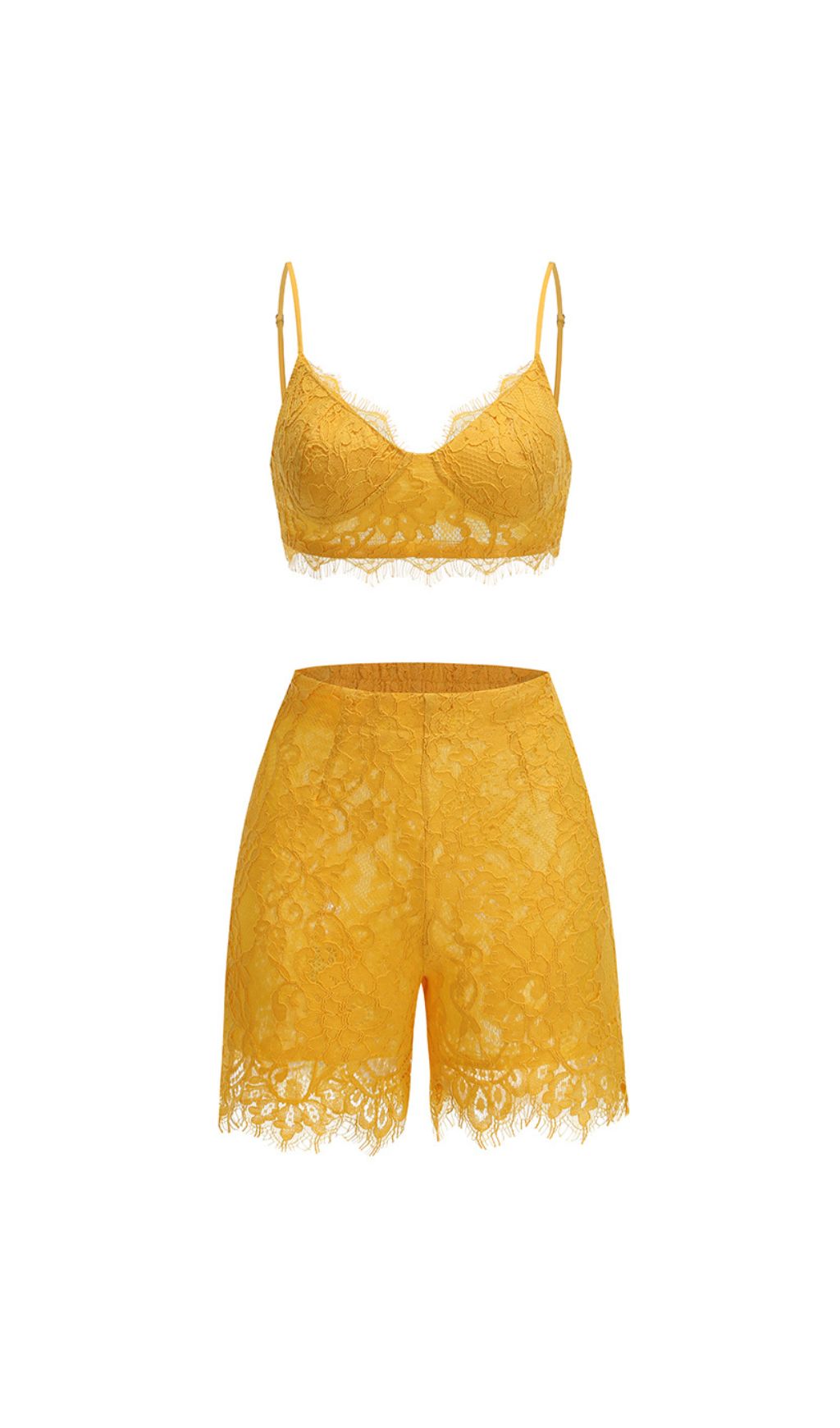 Giuseppe Yellow Lace Three-Piece Set Flowering Girl
