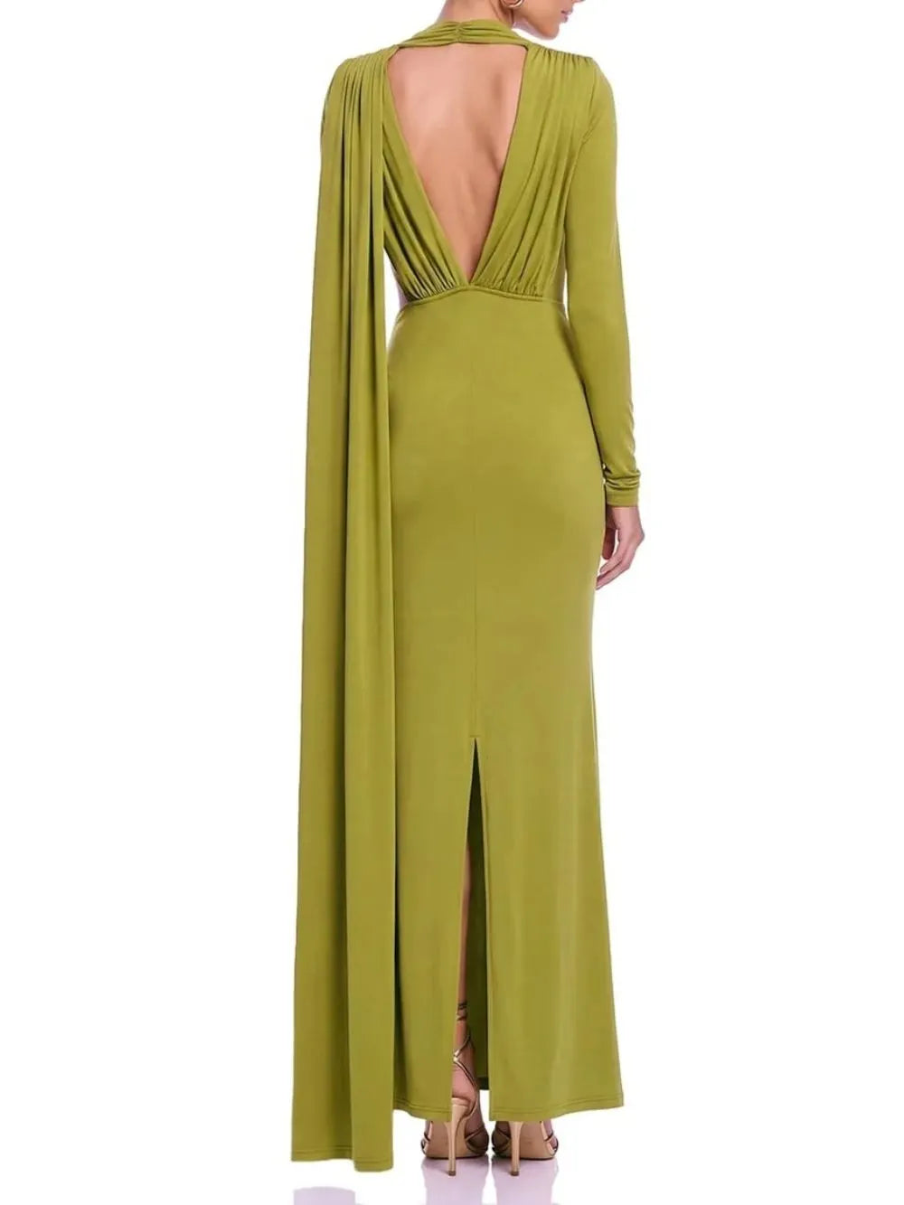 Ruvessa Cutout Draped Maxi Dress Flowering Girl