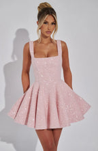 Dorothy Mini Dress - Blush Flowering Girl