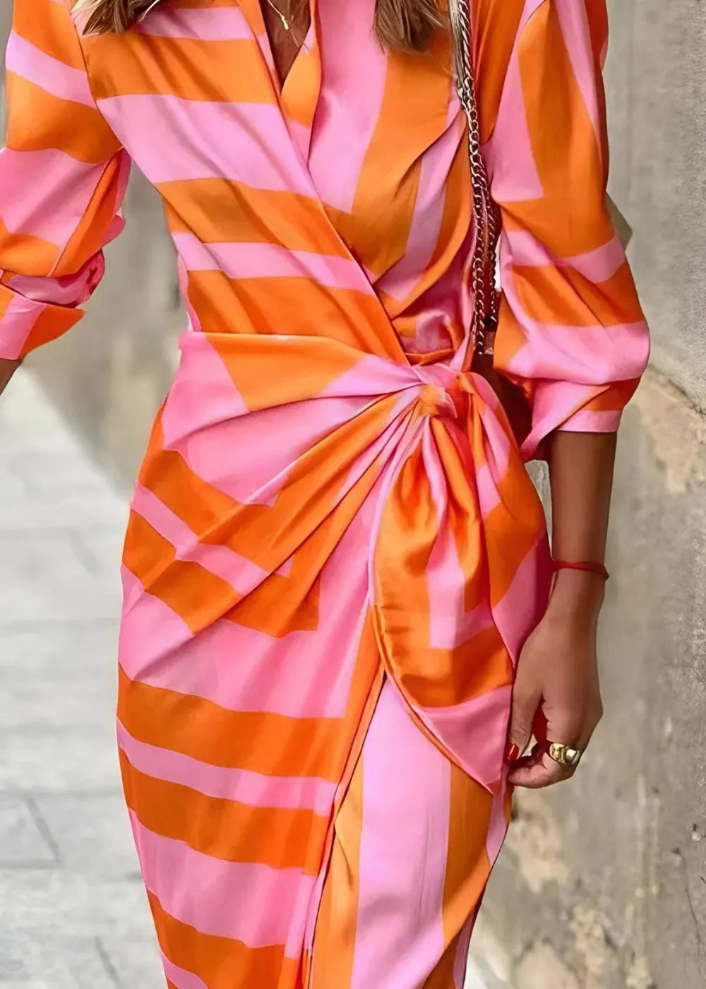 The Most Beautiful Wrap Dress Flowering Girl