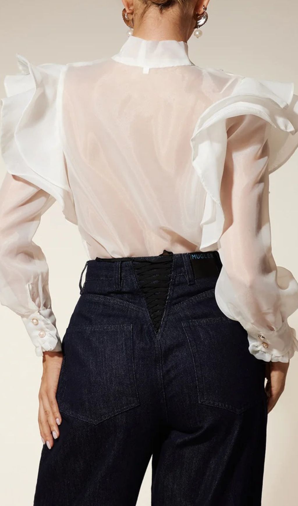 Eiko Bow Ruffle Shirt Flowering Girl