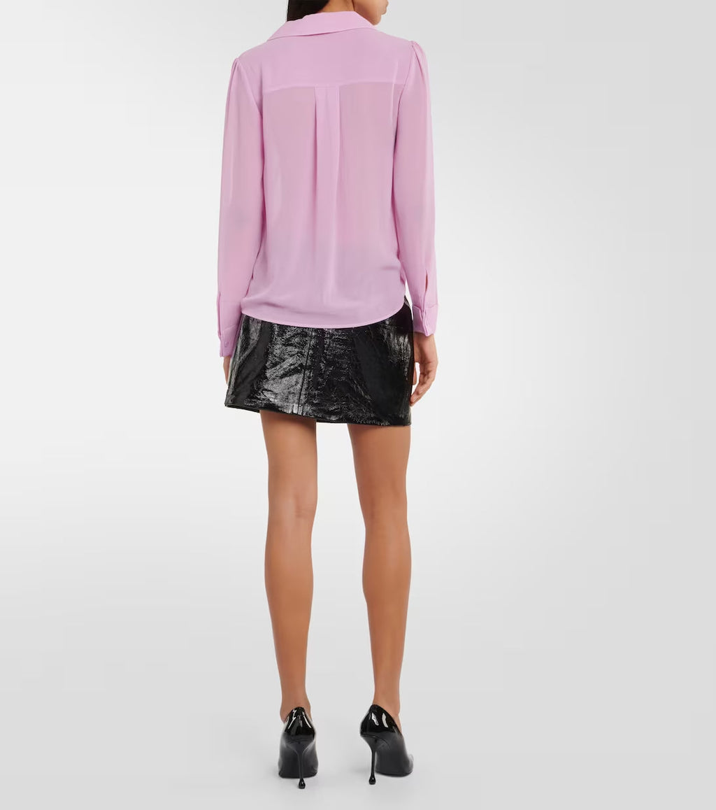 PINK CHIFFON BLOUSE Flowering Girl