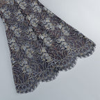 Shnovia Blue Strapless Embroidered Lace Maxi Dress With Gloves Flowering Girl
