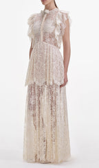 Tiered Lace Maxi Dress Flowering Girl