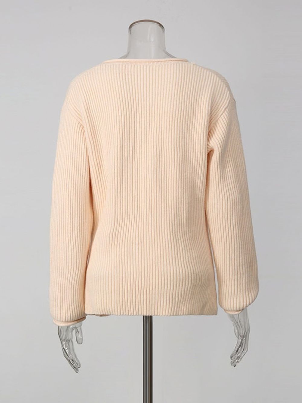Mickaela Deep V-Neck Sweater Flowering Girl