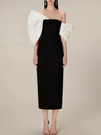 Alcyone Off Shoulder Midi Dress Flowering Girl