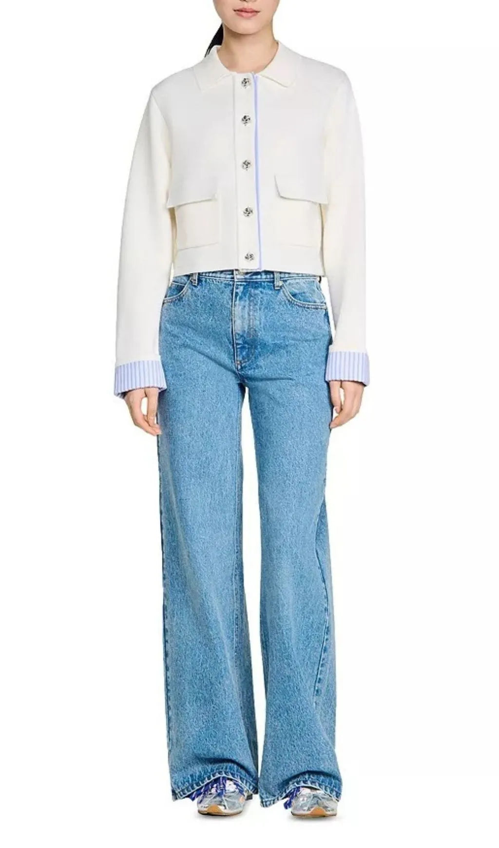 Polo Cardigan Flowering Girl