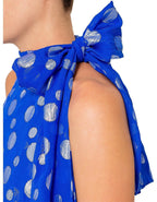 Eleanor Halter Metallic Midi Dress Flowering Girl
