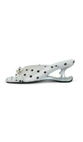 Kylene Bow Dot High Heel Slippers Flowering Girl