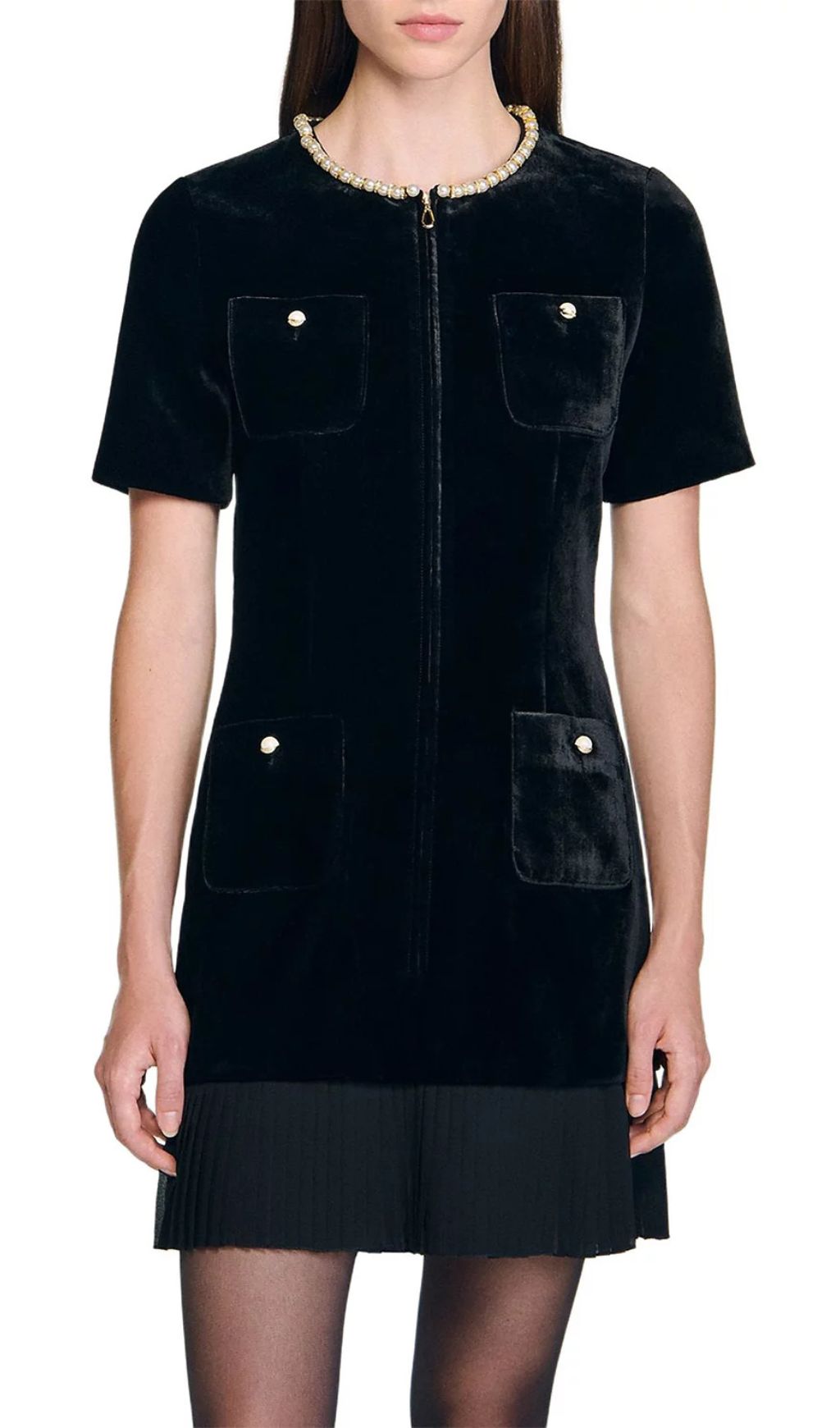 Short Velvet Dress Flowering Girl
