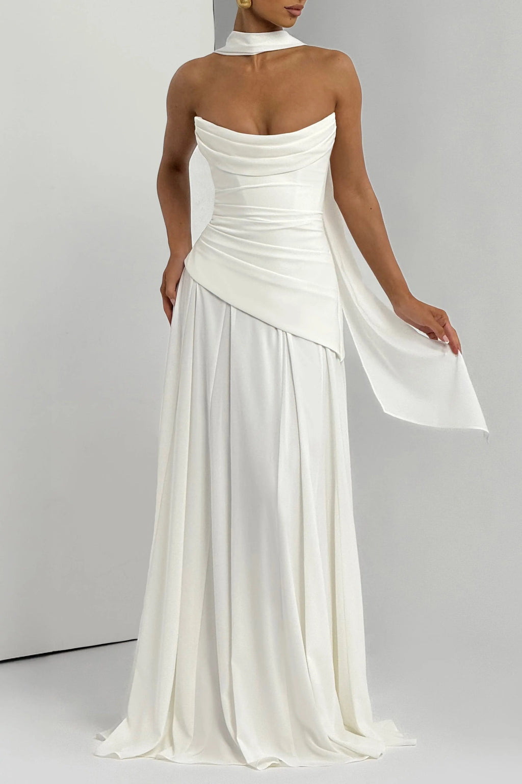 Patricia Maxi Dress - Ivory Flowering Girl