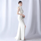 Crafted Flower With Beading Formal Dress Flowering Girl