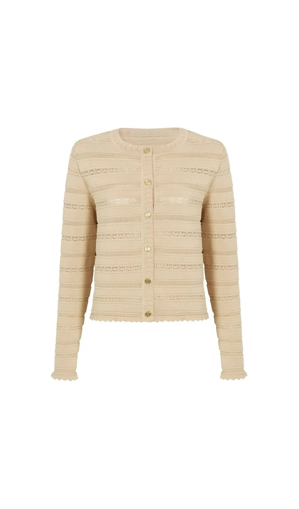 Kinsey Beige Knit Cardigan & Dress Set Flowering Girl
