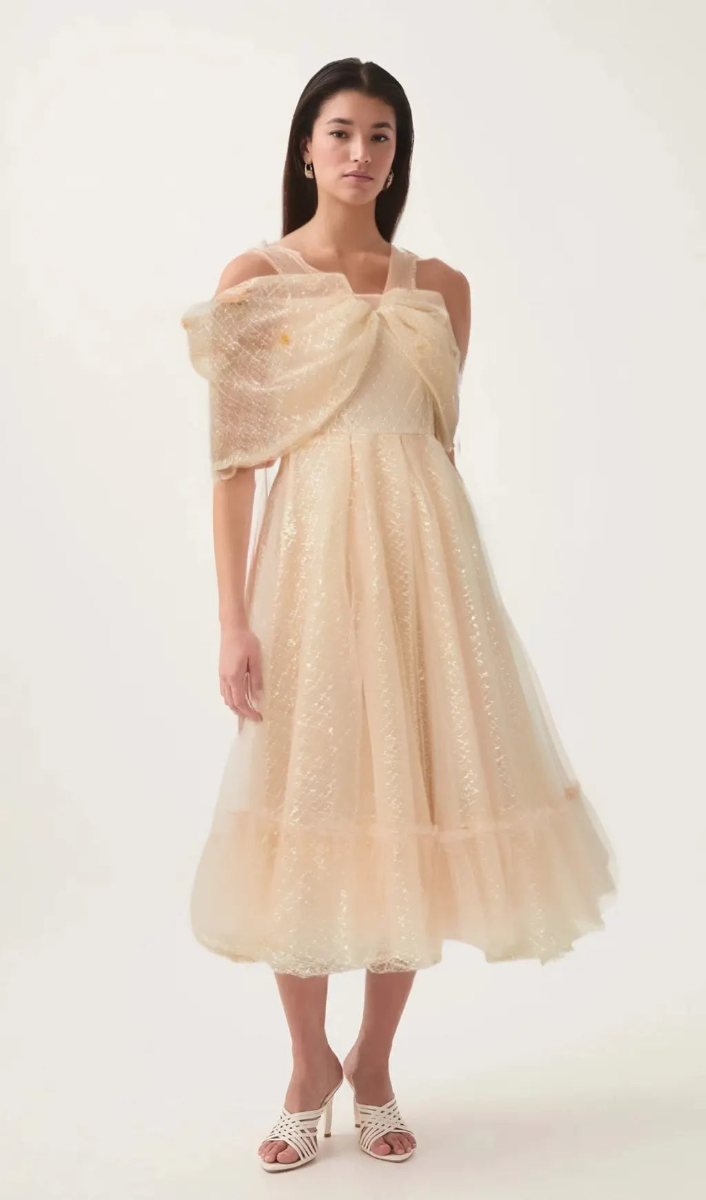 Danielle sequined tulle midi dress Flowering Girl