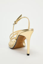 METALLIC STRAPPY SANDALS Flowering Girl
