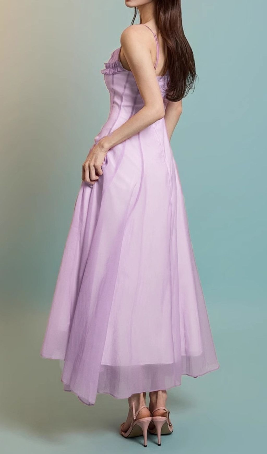 Fala Purple Strappy Maxi Dress Flowering Girl
