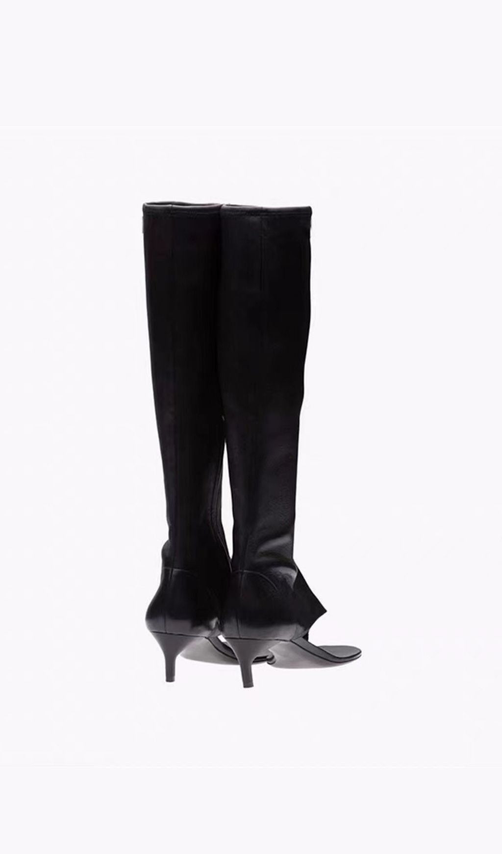 Andrej Cutout Leather Boots Flowering Girl