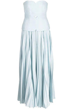 Sweetheart Neck Off-Shoulder Pleated Midi Dress Flowering Girl