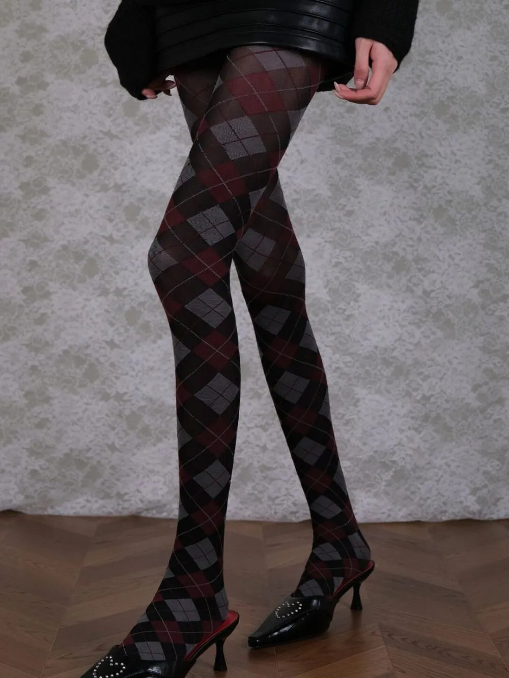 Marjan Diamond-Shaped Tights Flowering Girl