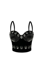 Karley Beaded Crop Top Flowering Girl