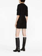 POCKET-EMBELLISHED COTTON-BLEND MINI DRESS Flowering Girl
