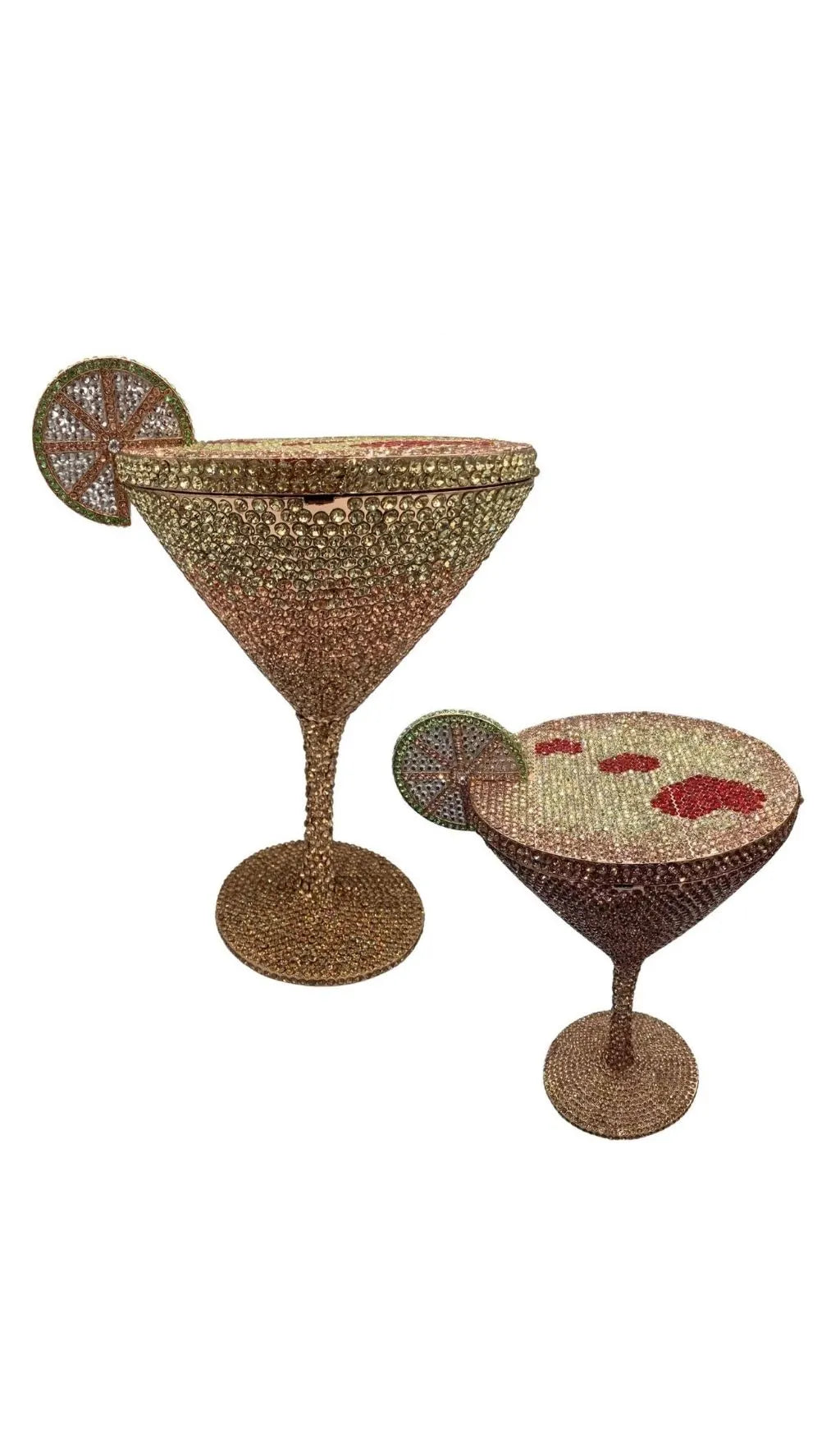 Garin Gold Rhinestone Goblet Bag Flowering Girl