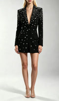 Kingsley Black Diamante Blazer Flowering Girl