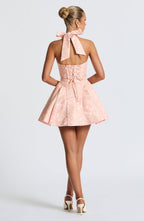 Jocelyn Mini Dress - Soft Peach Flowering Girl