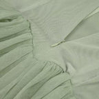 Sage Green Chiffon A-Line Floor-Length Gown Flowering Girl
