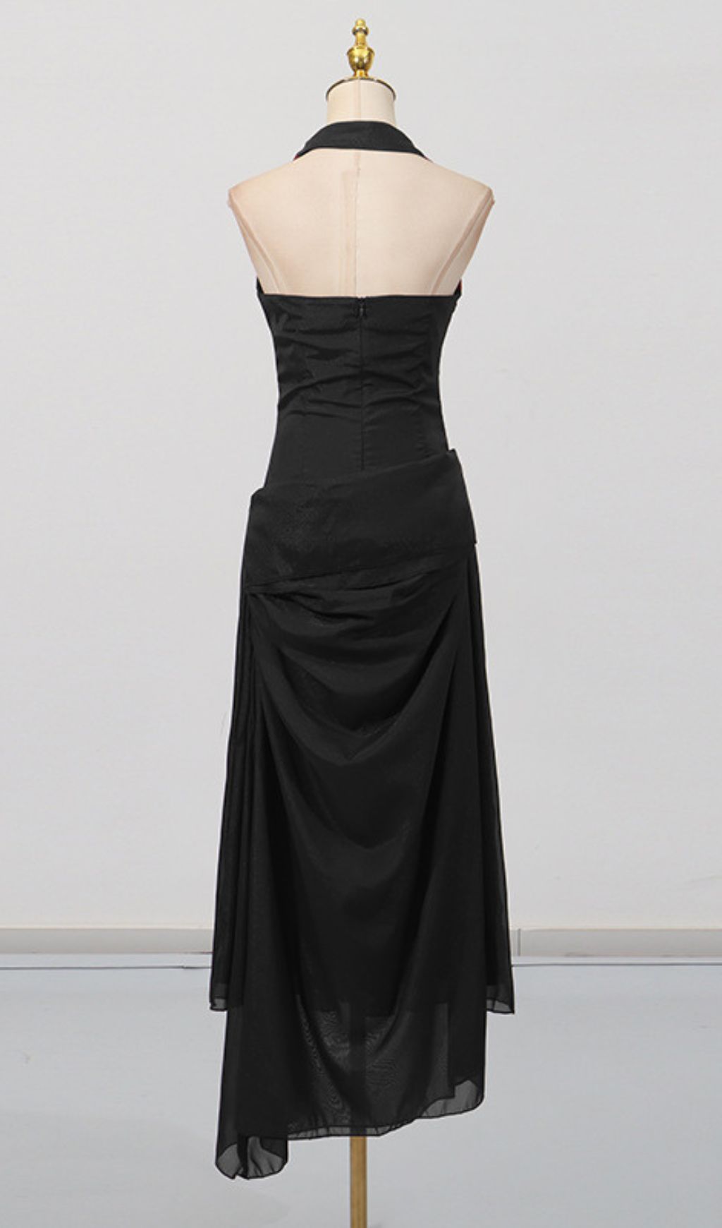 Gibson Black Halter Maxi Dress Flowering Girl