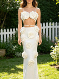 Maggi Flower Embellished Maxi Dress Flowering Girl
