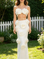 Maggi Flower Embellished Maxi Dress Flowering Girl