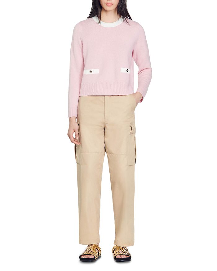 FINE KNIT BACK BUTTON SWEATER Flowering Girl