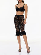 Gerda Lace Capri Pants Set Flowering Girl