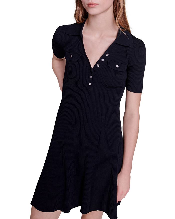 RIMOSETTE RIBBED KNIT DRESS Flowering Girl
