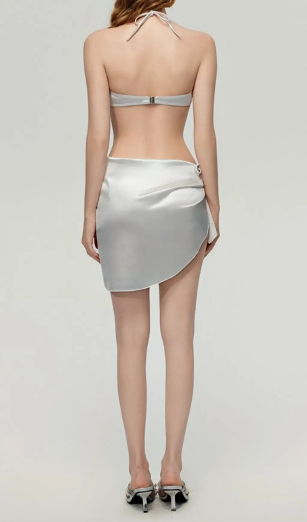 Darrah White Pearl Three-Piece Swimsuit Flowering Girl