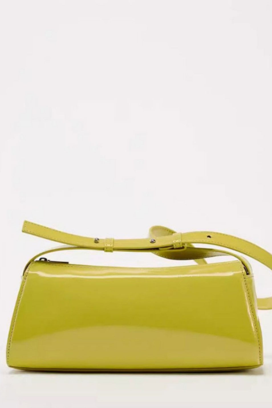 Jamie Mirror Leather Baguette Bag Flowering Girl